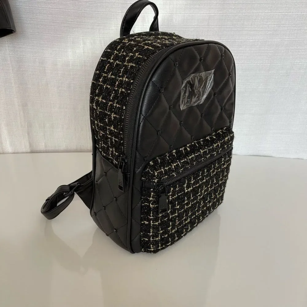 NWT Badgley Mischka Diamond -Quilted Nylon Backpack